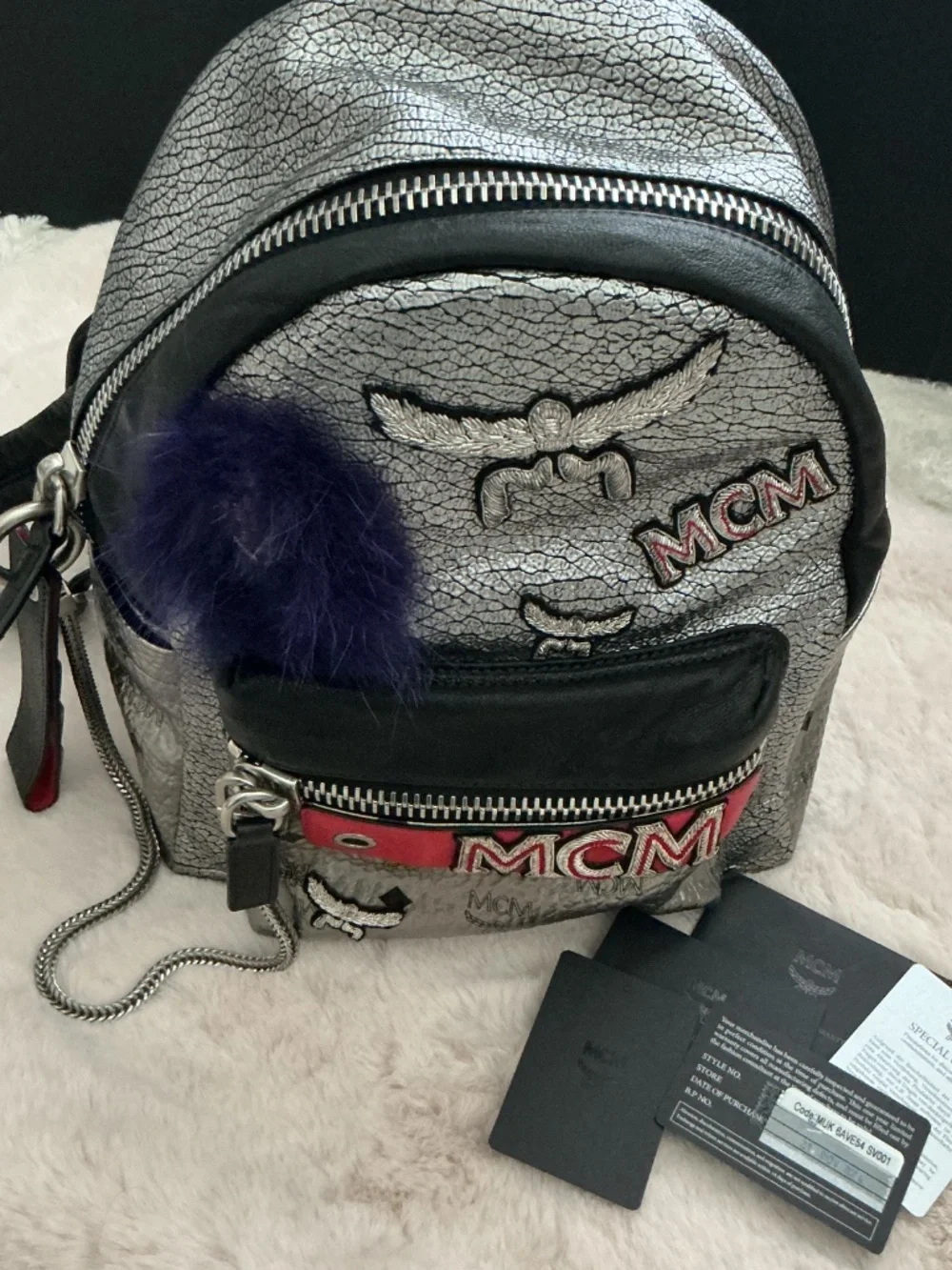 MCM MM METALLIC BACKPACK LIMITED EDITION